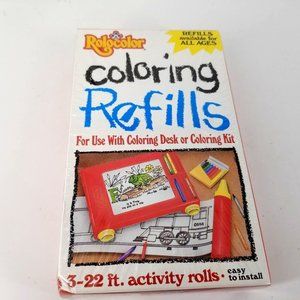 Rolo Coloring Desk Refill Rolls E Series 99015 Alphabet Count Transportation NEW